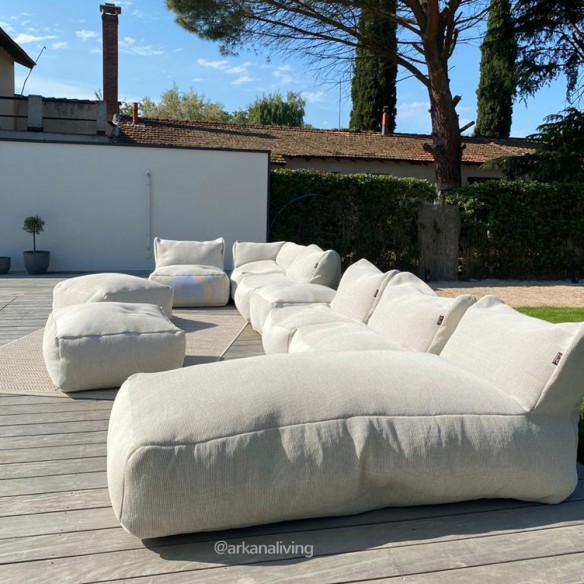 Ensemble de fauteuils DOTTY LIMA blanc 9 modules