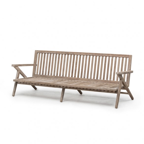 AUSTIN Garden Soga 2/3 Seater in Natural Reclaimed Teak