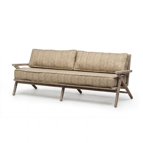 AUSTIN Garden Soga 2/3 Seater in Natural Reclaimed Teak