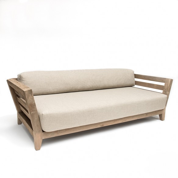 MILO Garden Sofa 3 Seater in Natural Reclaimed Teak