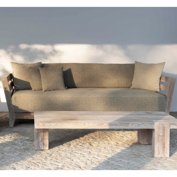 MILO Garden Sofa 3 Seater in Natural Reclaimed Teak