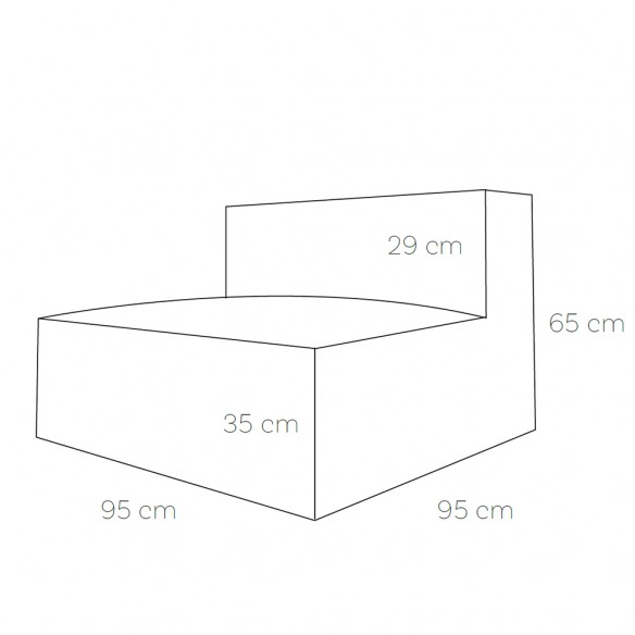 VELTY Armchair dimensions