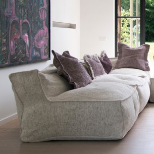 VELTY KYOTO Armchair Set 6 Modules Beige Lilac 2