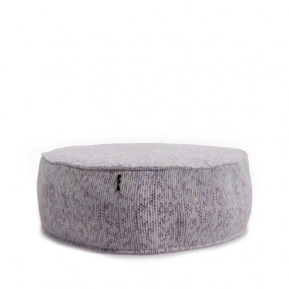 VELTY lilas pouf rond