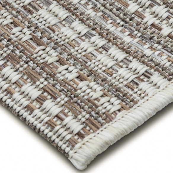 Tapis d'extérieur ZULU Marron en polypropylène 230x330cm