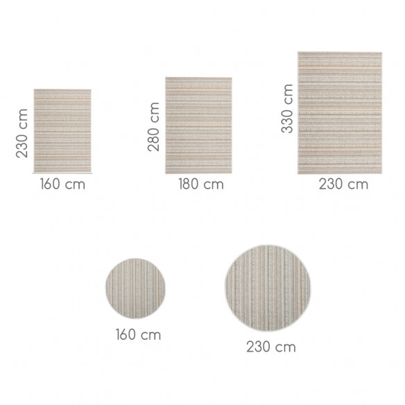 ZULU Brown Polypropylene Outdoor Rug 160x230cm