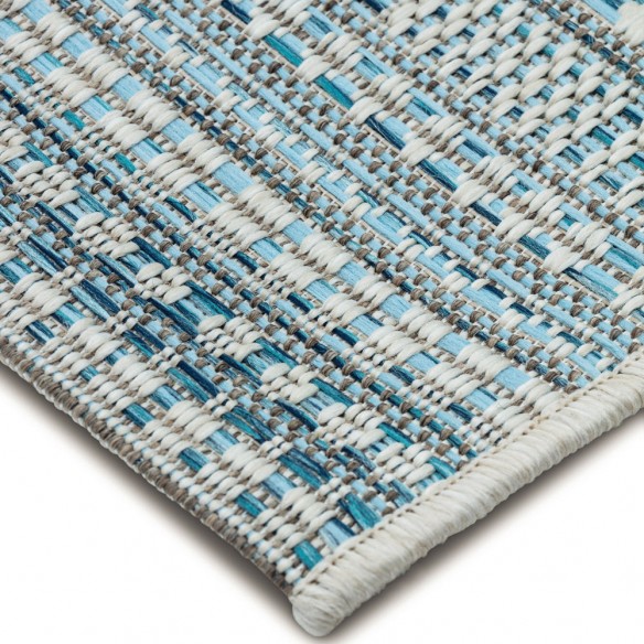 ZULU Blue Polypropylene Outdoor Rug 230x330cm