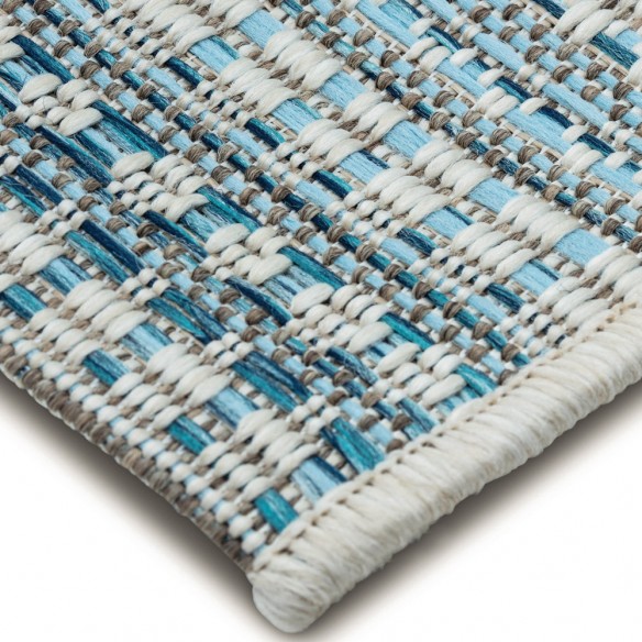 ZULU Blue Polypropylene Outdoor Rug 230x330cm