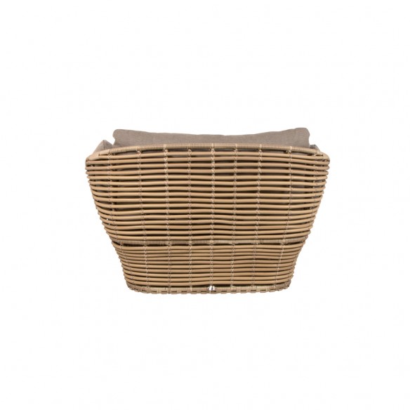 Bain de soleil BASKET Naturel coussins taupe