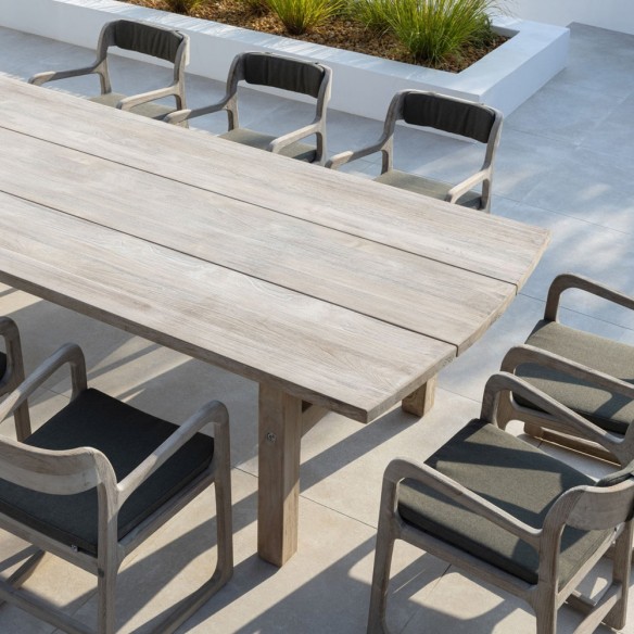 ALTO Outdoor Dining Table in Natural Reclaimed Teak W285