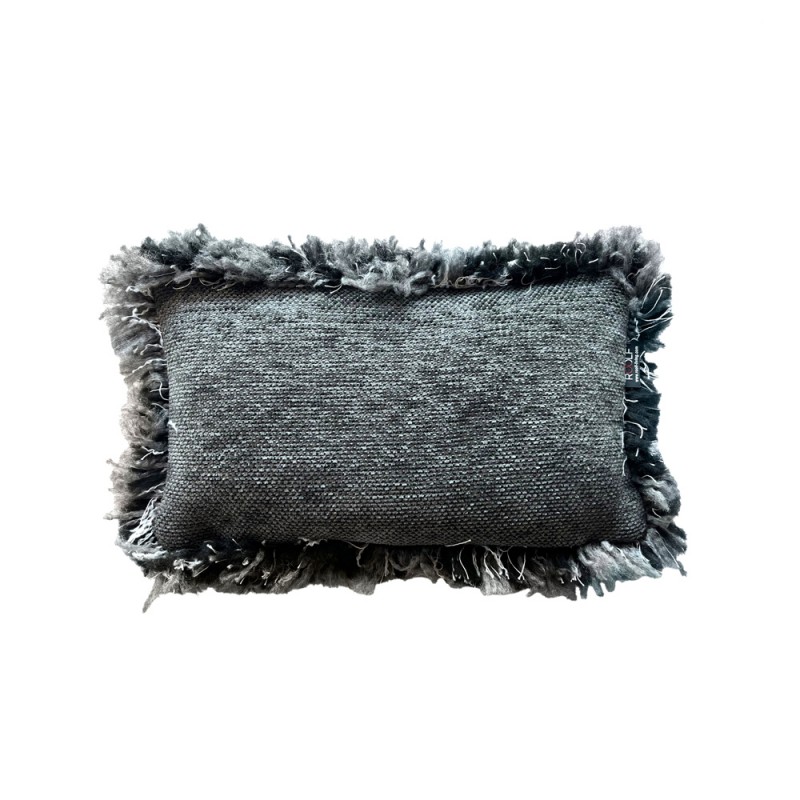 Coussin de décoration VELTY anthracite 50x30cm