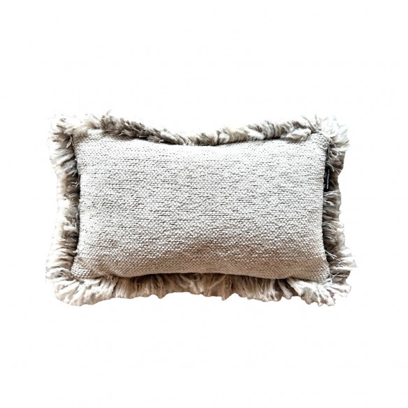 Coussin de décoration VELTY beige 50x30cm