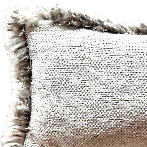 Coussin de décoration VELTY beige 50x30cm