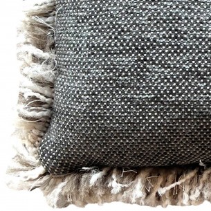 Coussin de décoration VELTY gris 50x30cm 2