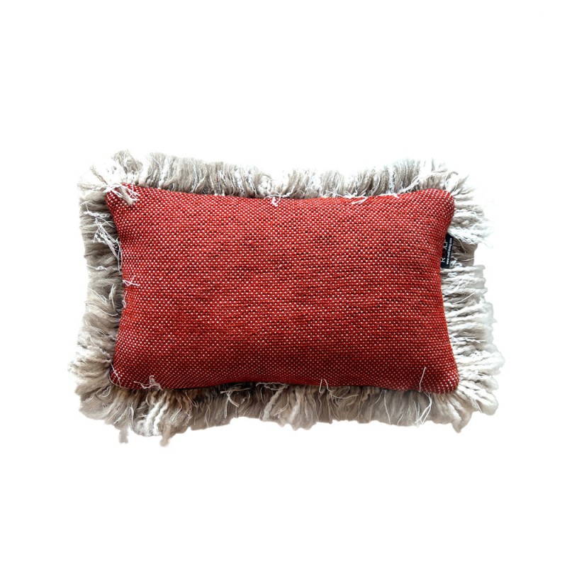 Coussin de décoration VELTY terracotta 50x30cm