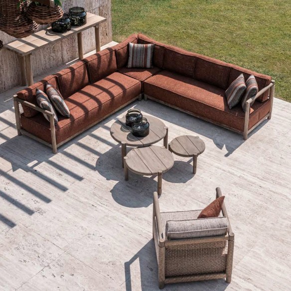 MONA Garden Lounge Set in Natural Reclaimed Teak