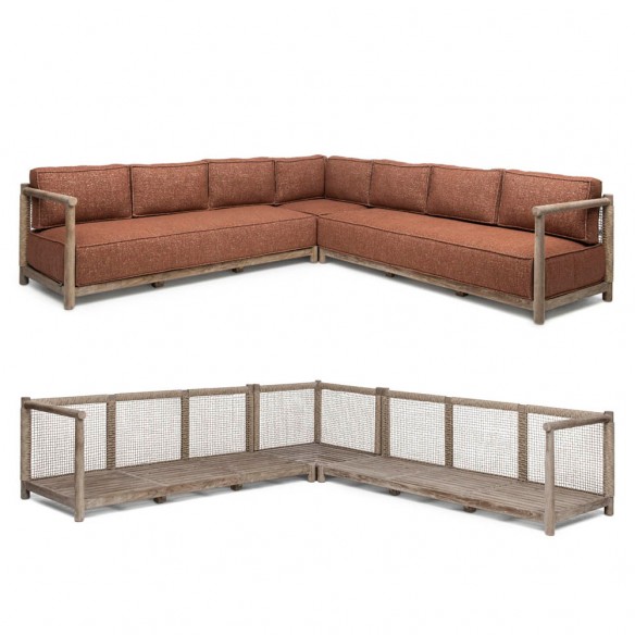 MONA Garden Lounge Set in Natural Reclaimed Teak