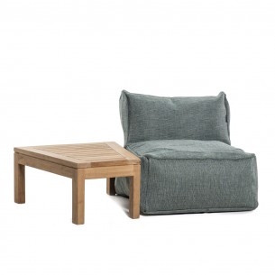 Table d’appoint trapèze DOTTY en teck 2