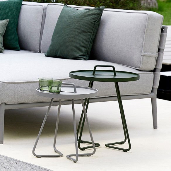 ON THE MOVE Side Table H54cm Aluminium Green