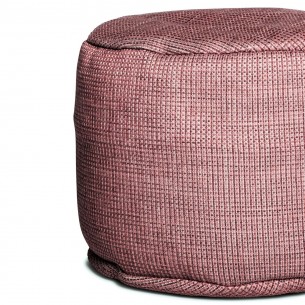 Pouf rond DOTTY framboise D50cm 2