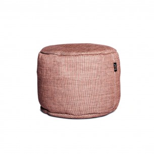 Pouf rond DOTTY rouge cardinal D50cm