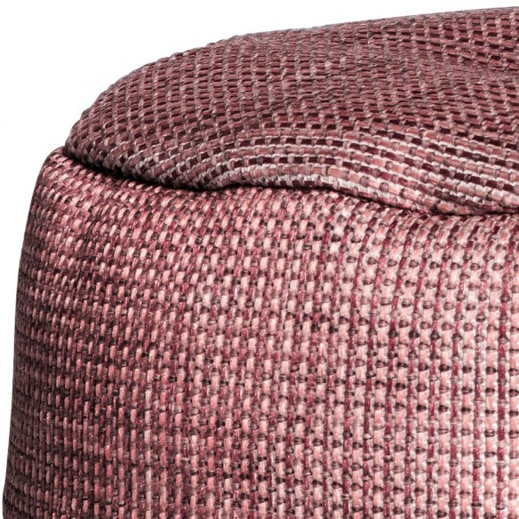 Pouf rond DOTTY framboise D70cm