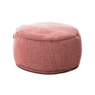 Pouf rond DOTTY rouge cardinal D70cm