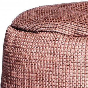 Pouf rond DOTTY rouge cardinal D70cm 2