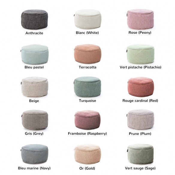 DOTTY Round Pouf W70cm 15 colours