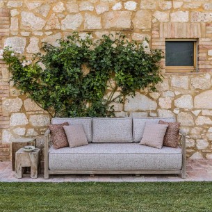 MONA Garden Sofa 2/3 Seater in Natural Reclaimed Teak