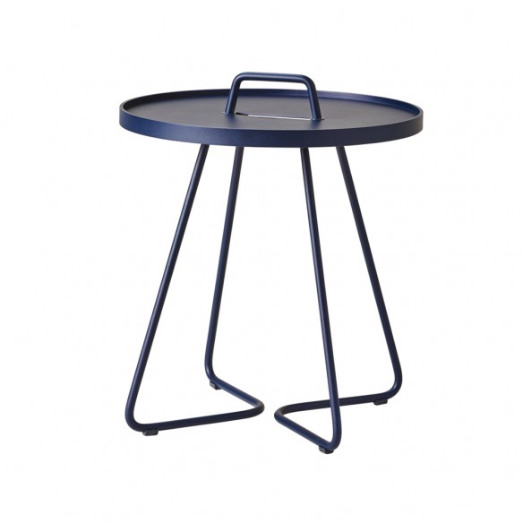 ON THE MOVE Side Table H54cm Aluminium Midnight Blue