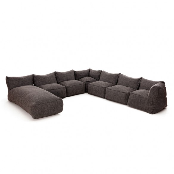 DOTTY Long Chair Duo Anthracite