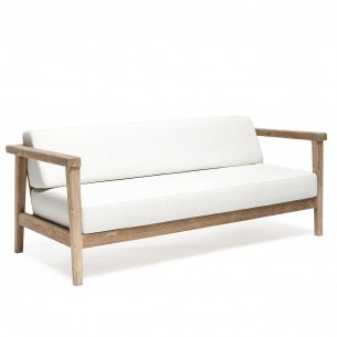 LAUSANNE Garden Sofa 2 Seater in Natural Reclaimed Teak 2