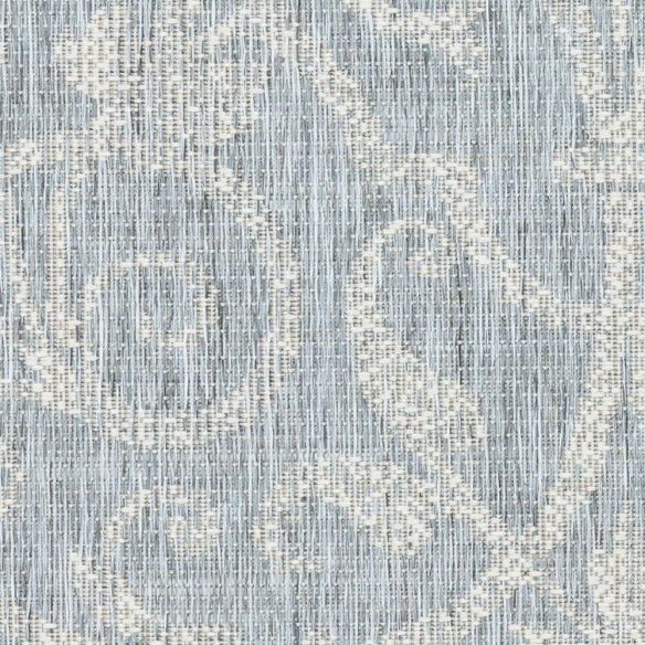 Tapis d'extérieur rond SUMMER QUAI Gris en polypropylène D230cm
