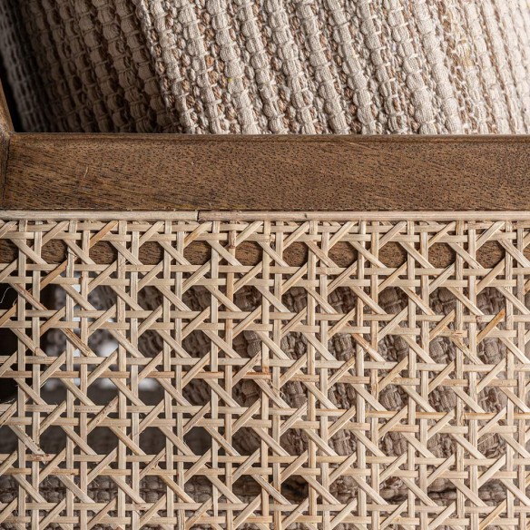 RAVELIA Armchair made of Mango Wood combined with Wicker