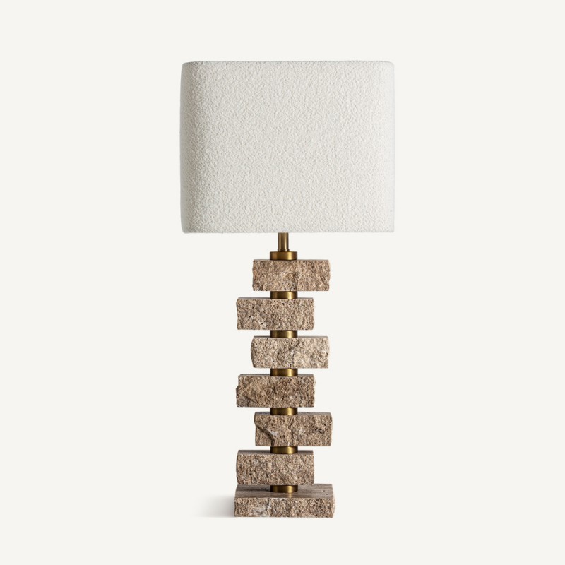 Lampe de salon LUMARIS en bronze et marbre