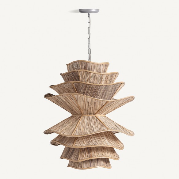 PALMIRA Chandelier in Coconut Wood