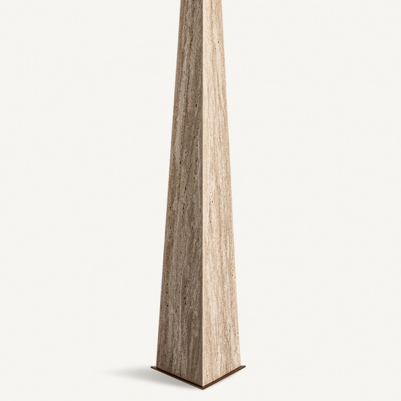 TRIANZA Living Room Lamp in Bronze and Marble H164cm