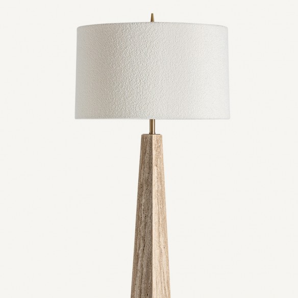 TRIANZA Living Room Lamp in Bronze and Marble H164cm