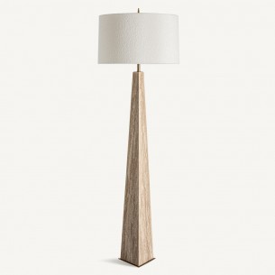 Lampe de salon TRIANZA en bronze et marbre H164cm