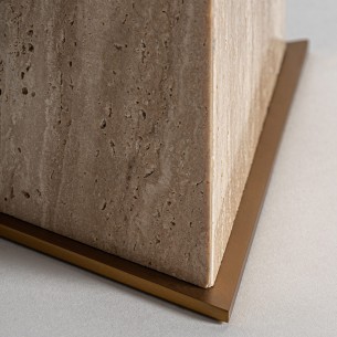 Lampe de salon TRIANZA en bronze et marbre H164cm 2