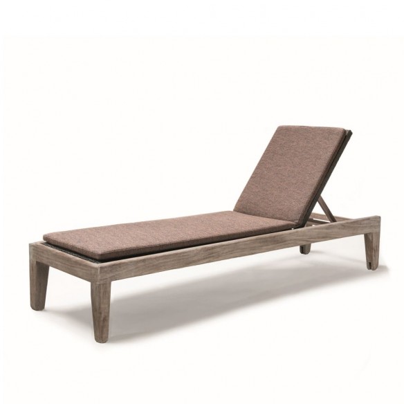 Bain de soleil LILLY en teck recyclé gris naturel