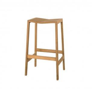 Tabouret haut FLIP en teck 2