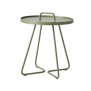 ON THE MOVE Side Table H54cm Aluminium Olive Green 2
