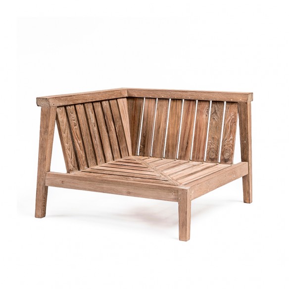 LAUSANNE Garden Lounge Set 7 Seater in Natural Reclaimed Teak