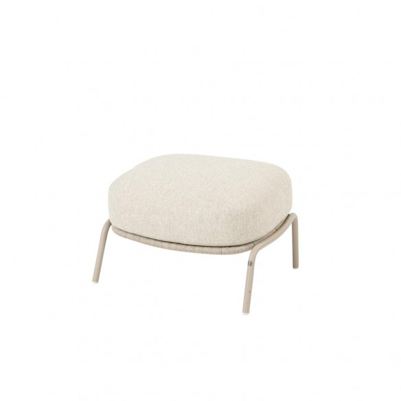 PALOMA Lounge Set 5 Seater Aluminium Frame with Round Teak Coffee and Side Tables