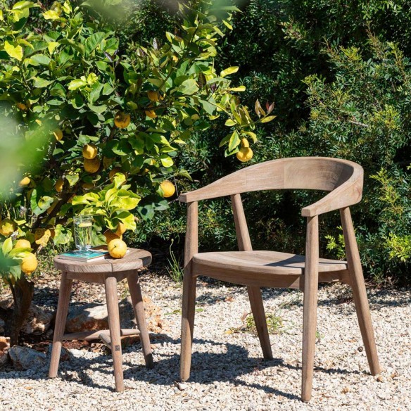 FRESCO Dining Chair in Reclaimed Teak with Seat Cushion